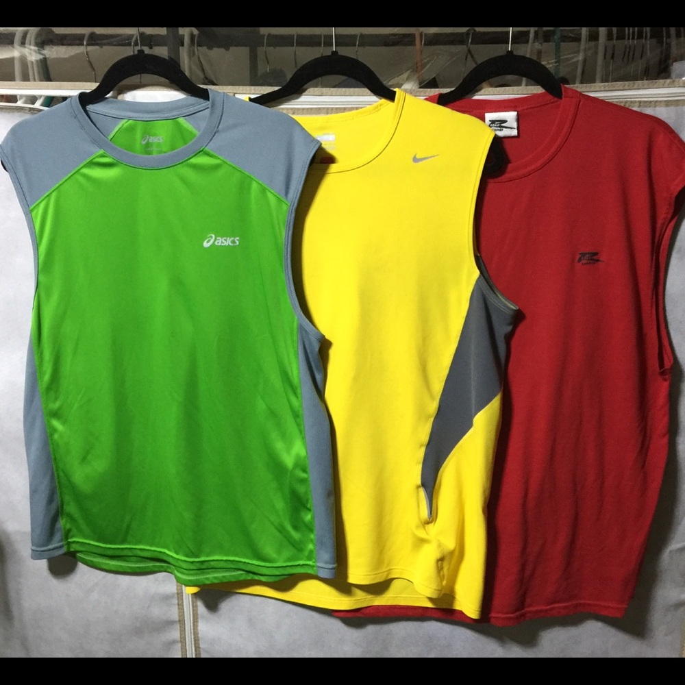 3 running shirts